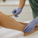 leg waxing