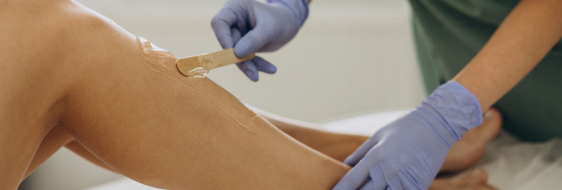 leg waxing