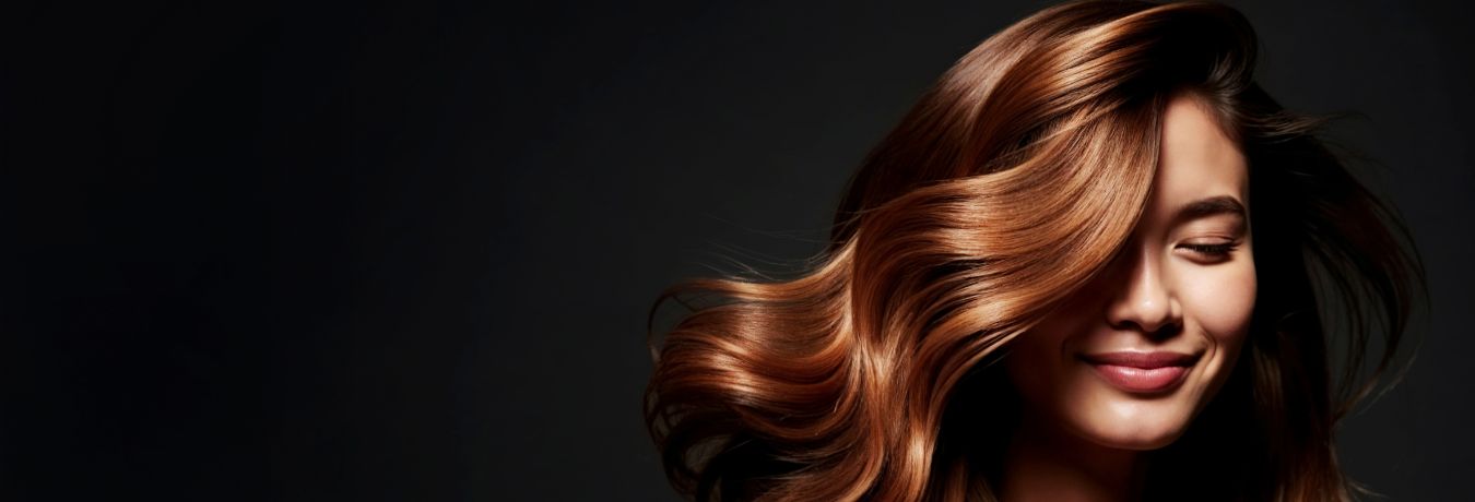 shiny hair