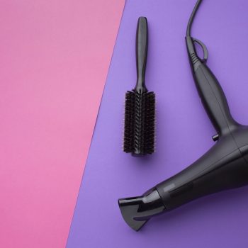 close-up-hair-dryer-brush hair dryer